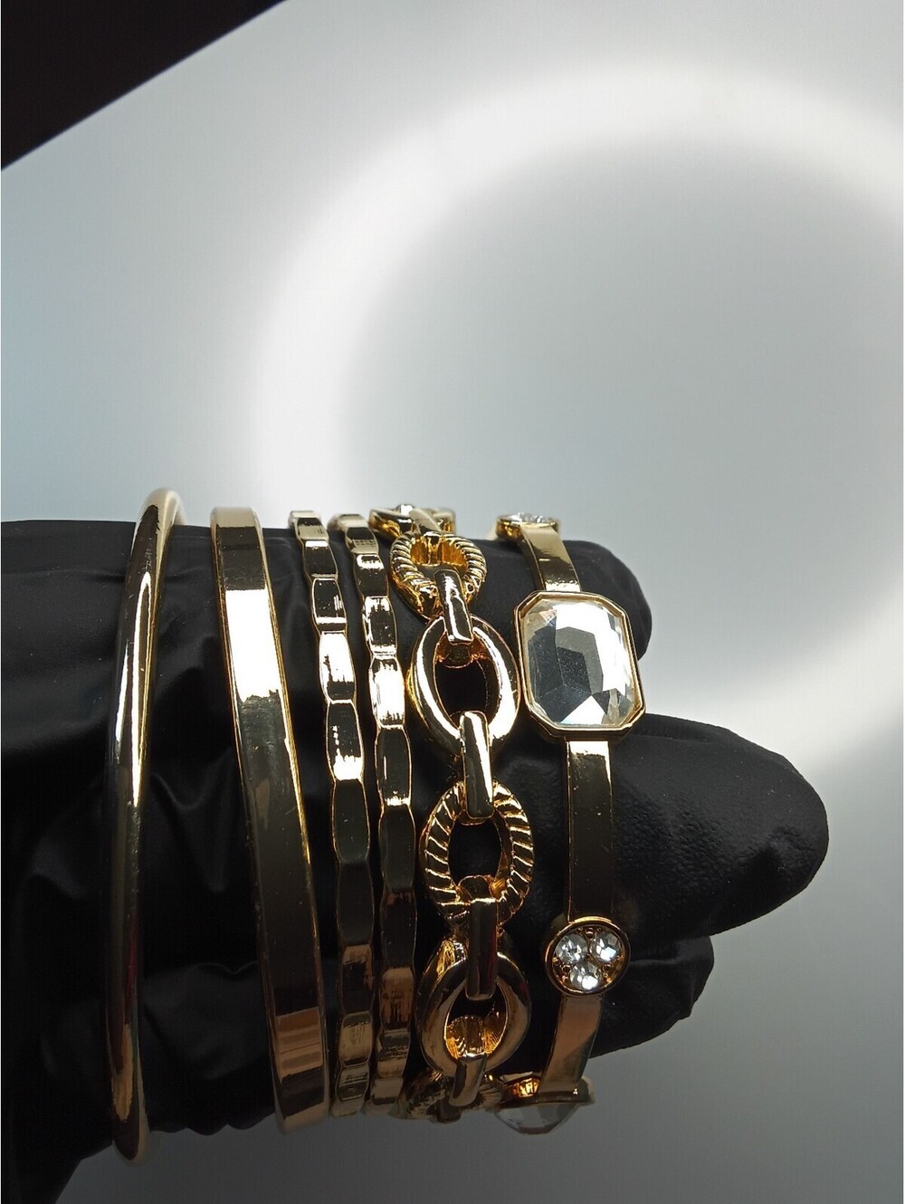INC gold colored bangles set of 6
